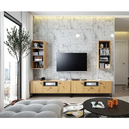 Sekcija OLIER 7 (P270xA200xG40) ąžuolas artisan / juoda