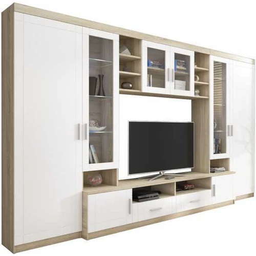 Moderni spinta su LED apšvietimu ir MDF priekiu