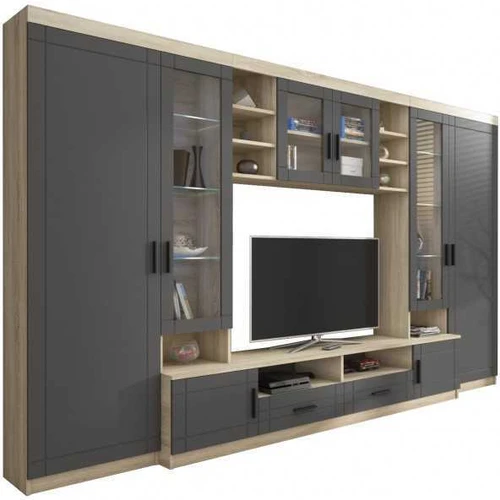 Moderni 197,5 cm aukščio spinta su 44 cm gylio lentynomis