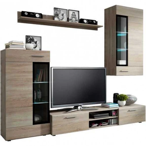 Pakabinama stiklinė spintelė ir lentyna