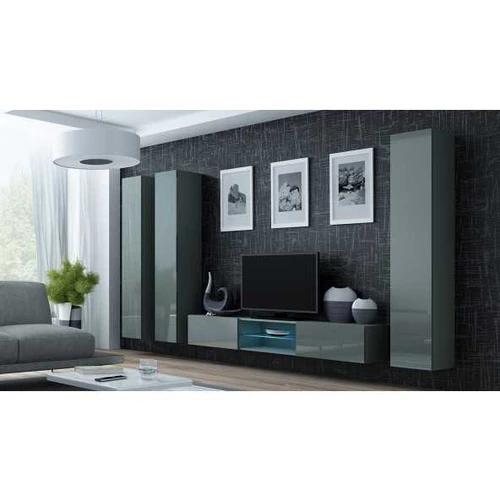 Sekcija VIGO GREY 18C (P300xA180xG40) blizgi pilka