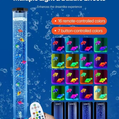 Tylus akvariumo LED apšvietimas su pulteliu