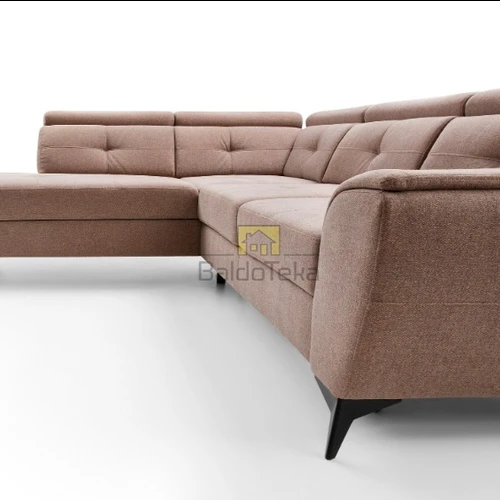 Didelė lova su zigzaginėmis spyruoklėmis ir ekologiškais audiniais