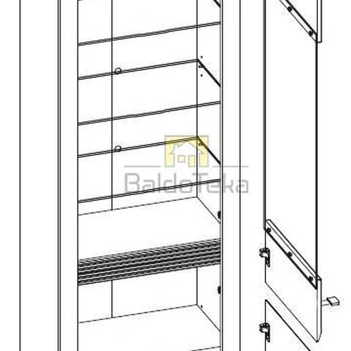 Aukštos kokybės LMDP/MDF spinta su apšvietimo galimybe