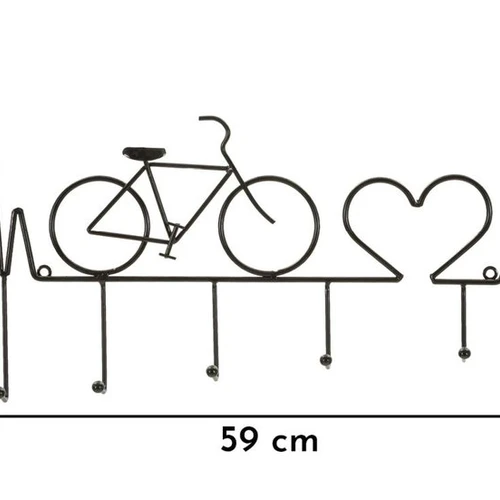 Sieninė drabužių kabykla Bicycle, 59 × 26,5 × 3,2 cm - Rūbų kabyklos