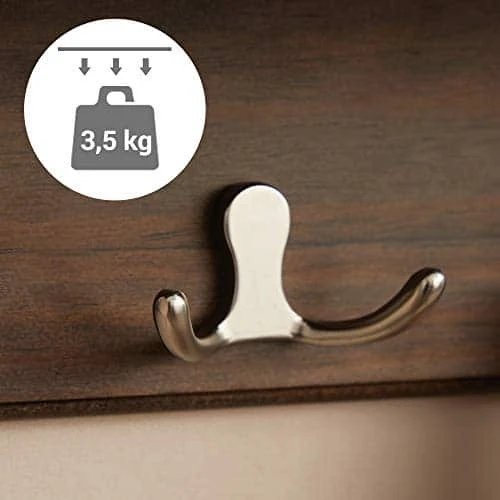 Dekoratyvi sieninė lentyna su kabliukais