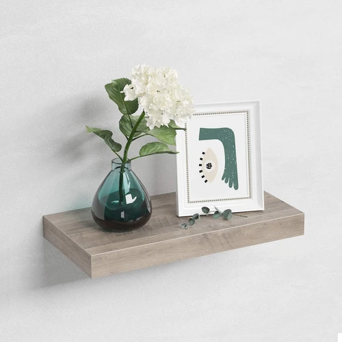 Greige spalvos MDF lentyna – stilingas papildymas jūsų erdvei