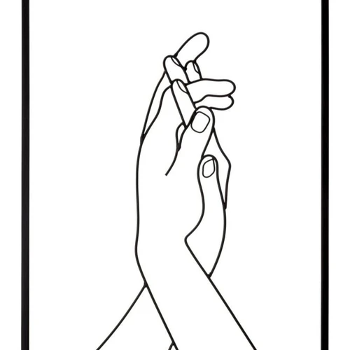 Sieninė plokštė SIMPLY HANDS, 40 × 55 × 1 cm