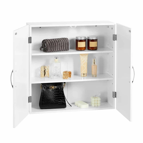 MDF vonios spinta matine balta spalva