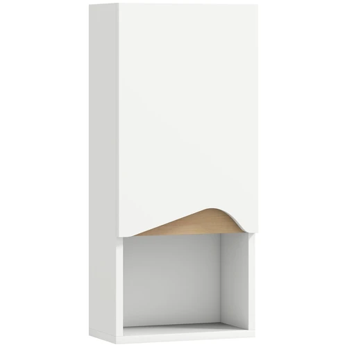 Sieninė vonios spintelė, 1 atviras skyrius, 30 × 67 × 17 cm