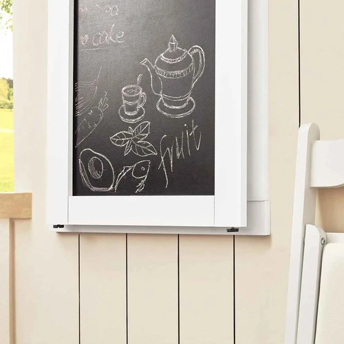 Sieninis baro stalas 50x75x76cm., baltos/juodos spalvos - Stalai