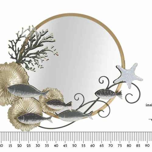 Sieninis veidrodis FISH, Įvairiaspalvė, 88,9 × 65,4 × 7,6 cm - Veidrodžiai