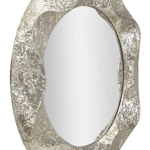 Sieninis veidrodis Mauro Ferretti Argelux, Sidabrinis, Ø104 × 7 cm - Veidrodžiai