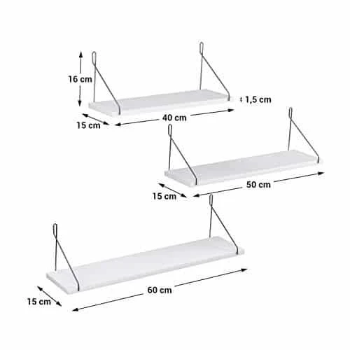 Aukštos kokybės MDF lentynos su metaliniais laidais – ilgaamžiškas sprendimas