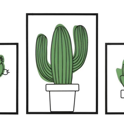 Sieninių plokščių rinkinys Cactus, 3 vnt