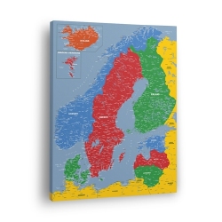Skandinavijos žemėlapis Nr.7 Geltonas topazas