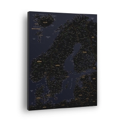 Skandinavijos žemėlapis Nr.8 Juoda anglis ir auksas