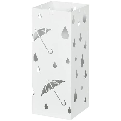 Skėčių stovas Homcom 15,5x15,5x40cm., baltos spalvos