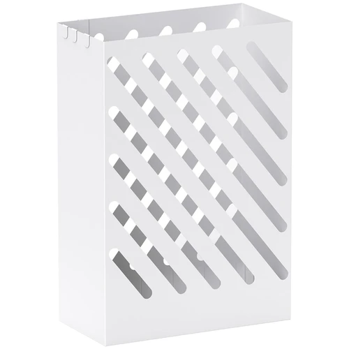 Skėčių stovas Homcom 28x14x41cm., baltos spalvos