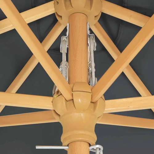 Skėtis su 2 stulpais ir 6 šonkauliais