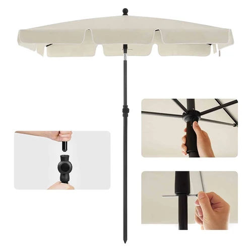 Skėtis su apsauginiu užraktu ir sukamąja rankenėle