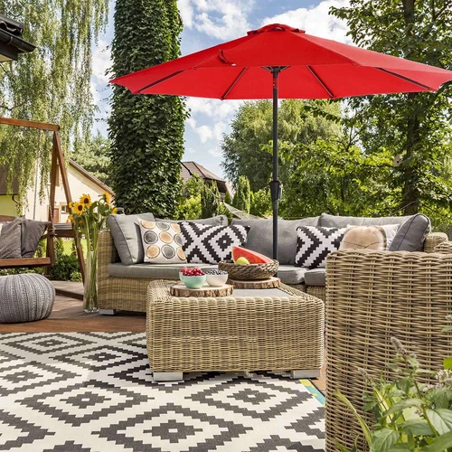 Tvirtas metalinis stiebas ir 8 briaunelės