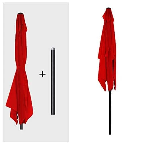 Skėtis su 2,4 m aukščiu ir 6,2 kg svoriu