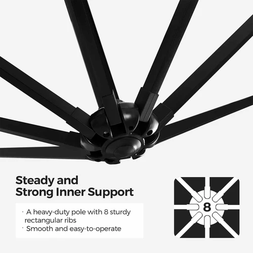 Ilgaamžis skėtis su 180 g/m² audiniu