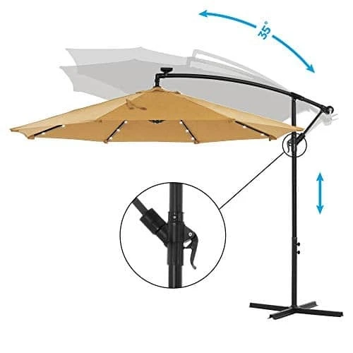 Idealus skėtis šeimos poilsiui po atviru dangumi