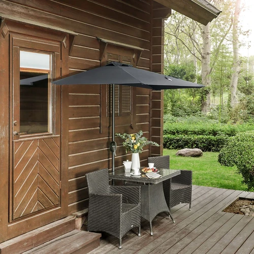 Pusapvalis skėtis Ø 2,7 m su atspariu audiniu