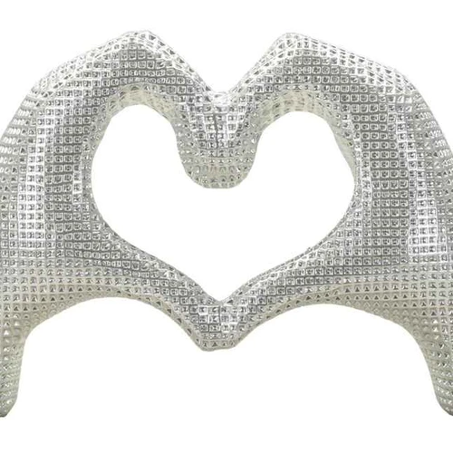 Skulptūra Lover, Sidabrinė, 25 × 13,5 × 7,5 cm