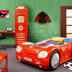 Tvirtas medinis lovos rėmas su grotelėmis ir čiužiniu