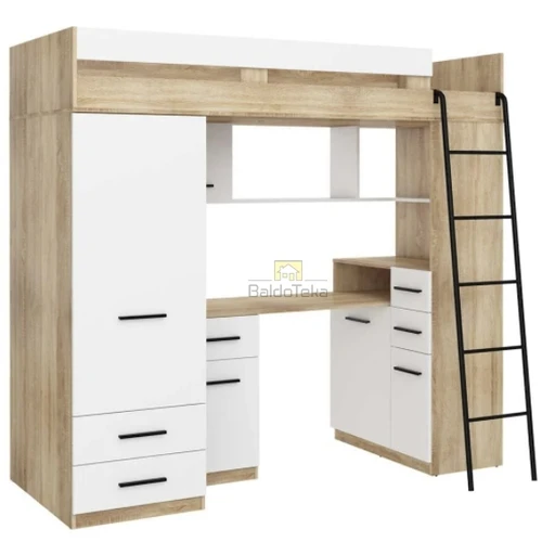 Lova be čiužinio, su tylaus uždarymo sistema