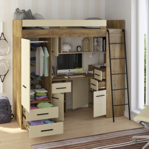 Ergonominė lova su pagrindu čiužiniui