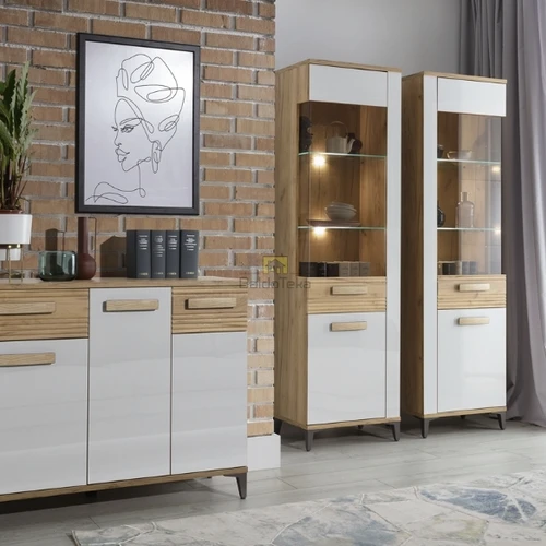 Praktiška spinta 85x145x39,5 cm LMDP/MDF