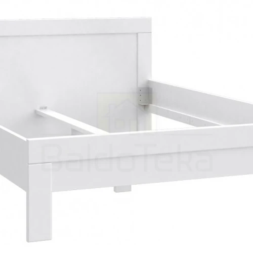 Balta matinė lova be grotelių