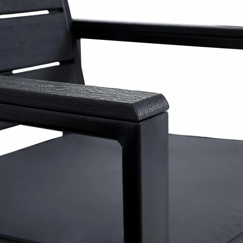 Miltekinės geležies rėmo lauko baldai su VFT apmušalais