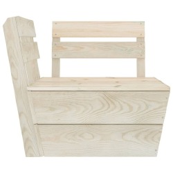 Sodo baldų komplektas iš palečių, 8 dalių, impregnuota eglės mediena - Lauko baldų komplektai