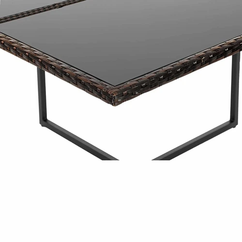 Patogus sodo baldų rinkinys su papildomomis pagalvėlėmis