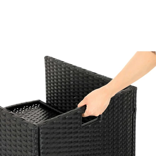 Kokybiškas sodo baldų komplektas su 4 kėdėmis ir stalu