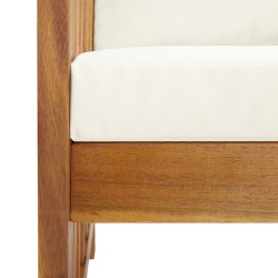Sodo baldų komplektas su pagalvėlėmis, 3 dalys, akacijos masyvas - Lauko baldų komplektai