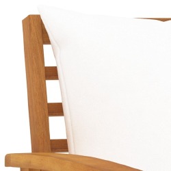 Sodo baldų komplektas su pagalvėmis, 3 dalių, akacijos masyvas - Lauko baldų komplektai