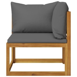 Sodo baldų komplektas su pagalvėmis, 5 dalių, akacijos masyvas - Lauko baldų komplektai