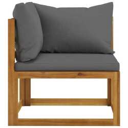 Sodo baldų komplektas su pagalvėmis, akacijos masyvo - Lauko baldų komplektai