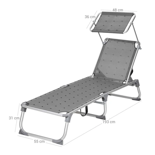 Tamsiai pilkas SONGMICS gultas – puikus poilsio akcentas