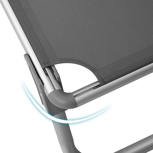 Lengvas aliumininis gultas su sintetiniu audiniu