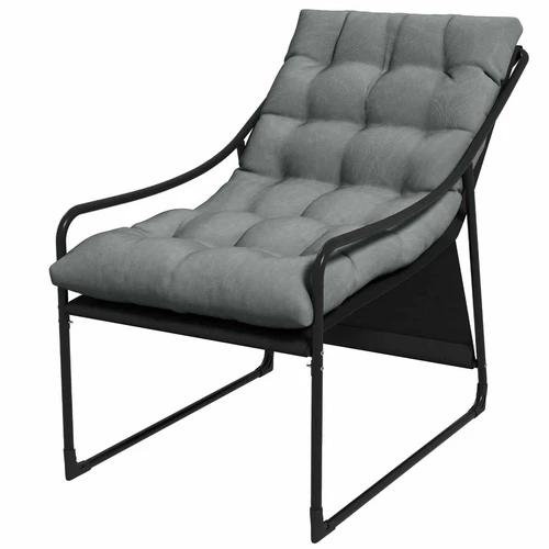 Sodo kėdė Outsunny 62x110x88cm., pilkos/juodos spalvos