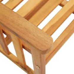 Sodo kėdės su arbatos staliuku ir pagalvėlėmis, akacijos medis - Lauko baldų komplektai