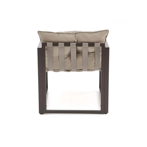 Modernus sodo komplektas su kapučino spalvos audiniu