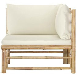 Sodo komplektas su kreminėmis pagalvėmis (2 dalių) - Foteliai, sofos